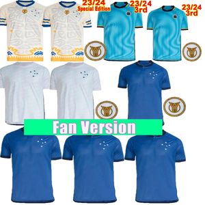 2023 24 Cruzeiro WILLIAM Maillots de football pour hommes MACHADO W.RIBEIRO M.VITAL Home Away 3ème éditions spéciales Chemises de football Aldult Uniformes à manches courtes