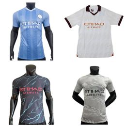 2023/24 De Bruyne Player Versie Voetbal Jersey Men Haaland Grealish Ruben J. Alvarez Voetbalshirt 2024 Mahrez Foden Bernardo Rodrigo Chinees Nieuwjaar Dragonuniform