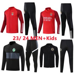 2023 24 Di Maria RAFA BenficaS Survêtements de football Petar Musa Fredrik Aursnes David Neres Antonio Silva Alex ander Bah Tengstedt Hommes Fottball Training Suit