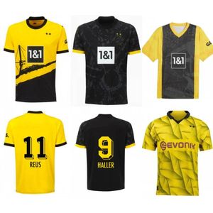 2023/24 Dortmund 50 años en casa Jersey de fútbol 2024 F.Nmecha Haller Reus Hazard BRANDT Camisa Mens Emre Can Witsel Reyna Adeyemi N.Schlotterbeck Sabitzer Fútbol para niños