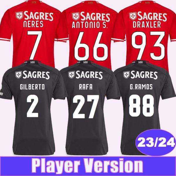 2023 24 GILBERTO Versión del jugador Camisetas de fútbol AURSNES RAFA NERES G. RAMOS GUEDES ANTONIO.S Inicio Camisetas de fútbol rojas lejos