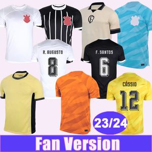 2023 24 GUEDES Maillots de football pour hommes GIL FAGNER CANTILLO R.AUGUSTO CASSIO Accueil 3ème 4ème Chemises de football noires