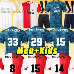 2023/24 Heerenveen camisetas de fútbol hogar lejos Veerman Ejuke versión tailandesa 23/24 van Bergen Blanco y rojo Kongolo hombres niños Faik Camisetas de fútbol versión para fanáticos