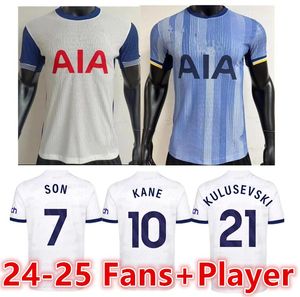 24 25 Richarlison Son Totten Kane Soccer Jerseys 2025 2024 Maddison Ham Kulusvski Hojbjerg Perisic Llors Romero Lucas Player Player Kit Kit Football Shirts66