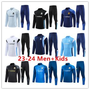 2023 24 Survêtements de football pour enfants MILIK PAYET Marseille survetement 22 23 Fottball Training Suit Veste Maillot de Foot Olympique OM Survêtement Football Jogging Kit