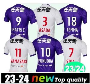 2023 24 Kyoto Sanga Mens PATRIC Soccer Jerseys FUKUOKA YAMASAKI SOTA ASADA TEMMA Accueil Purple Away White Football Shirt à manches courtes Aldult Uniformes66