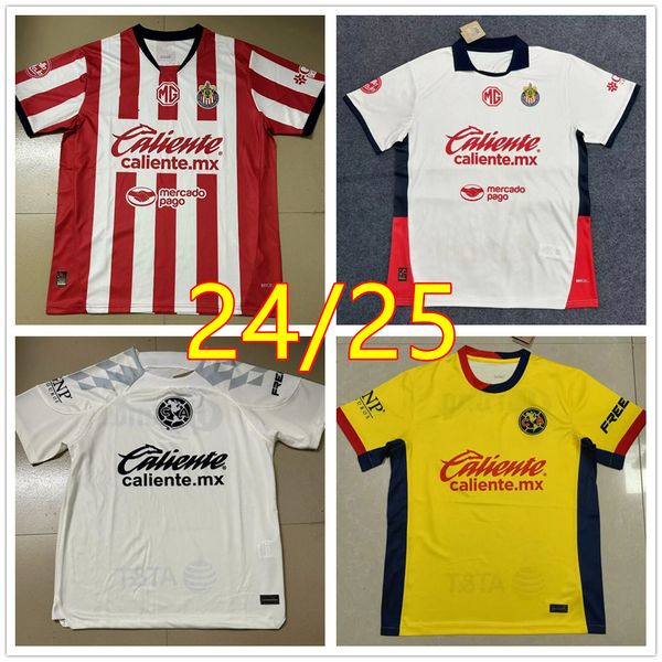 2024 25liga mx tigres uanl club america campeones jersey a casa lejos de las camisetas de fútbol de México Cruz Azul las 24 horas, los 7 días de la semana 24/20, Chivas Atlas FC Soccer Jerseys