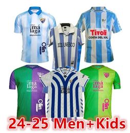 2024 25 Camiseta Malaga CF Soccer Jersey 120 Aniversario Kits Kit Remake RETRO 24/25 Camisetas de fútbol a casa Men Bustinza M. Juande Ramon Febas Alex Galar Sol Munoz8