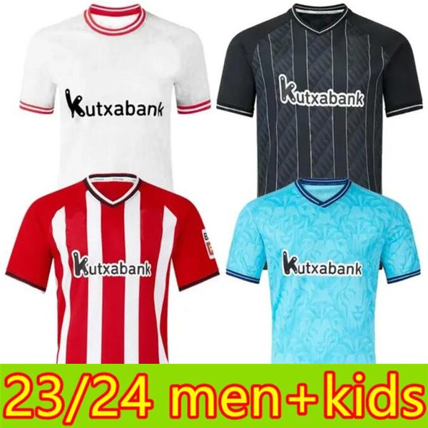 2023 24 hommes + enfants Bilbao Club Soccer Jerseys 23/24 Athletic ADURIZ GURUZETA WILLIAMS MUNIAIN PAREDES BERENGUER ANDER HERRERA UNAI SIMON maillot de football