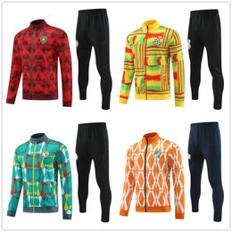 2023 24 heren voetbal trainingspakken Marokko Senegal survetement jas 23 24 Egypte Ghana Ivoorkust fotball Trainingspak veste maillot de trainingspak voetbal jogging