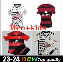 2023 24 Mirandes Soccer Jerseys Martinez Alvaro Sanz Alberto 2023 Los Rojillos Reina Diego Moreno Sergio Barcia Les Reds David Hommes Kits Football Shirts6666