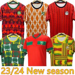 2023 24 Marokko voetbalshirts Cup Senegal MANE Hakimi SAISS 23 24 Ghana Ivoorkust maillot de foot Ziyech nationaal KOUYATE SARR team Egypte voetbalshirt