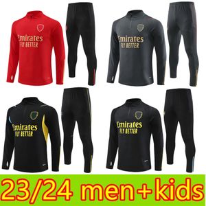 2023 24 hommes + enfants Survêtements Survêtement PEPE SAKA Entraînement de football 23 24 Combinaison d'entraînement Gunners ODEGAARD THOMAS TIERNEY MARTINELLI SMITH ROWE Ensembles de jogging
