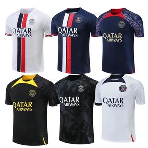 2023 24 Survêtement de maillots de football PSG MBAPPE 22 23 Survêtement de style classique Paris SERGIO RAMOS VERRATTI ICARDI Football Manches courtes