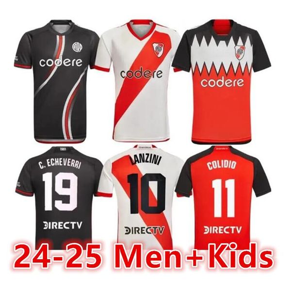2023 24 River Plate Soccer Jerseys Men Set Kid Kit 2023 24 Camiseta de Futbol de la Cruz Beltran Borja Solari Simon Football Shirt Fans Player Version Home Away Third66