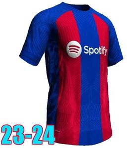 Maillots de football 2023-24 personnalisés de qualité thaïlandaise Concevez votre propre vêtement de football LEWANDOWSKI GAVI FERRAN ANSU FATI RAPHINHA PEDRI camiseta de futbol Jersey