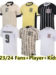 2023 24 Jerseys de fútbol Tercero 3er visitante WILLIAN 2024 Corinthians camisa camisetas de pie GUSTAVO VITAL GUEDES fútbol GIL camisa especial Corinthians hombres camisas