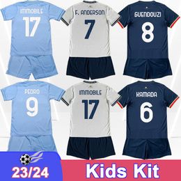 2023 24 SS Lazio Kit Kit Soccer Jerseys F.Anderson Pedro Immobile Sergej Zaccagni Marcos.A Luis Alberto Marusic Kamada Home Away 3rd Football Shirts