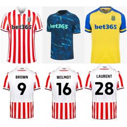 2023/24 Stoke City Soccer Jerseys 2024 CLUCAS FLETCHER Uniforme Hommes CAMPBELL BROWN Chemises