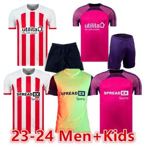 23 24 SUNDERLAND Home Soccer Jerseys STEWART SIMMS ROBERTS AMAD CLARKE DAJAKU EMBLETON EVANS O'NIEN Camiseta de fútbol PRITCHARD Mens Kids Kit666