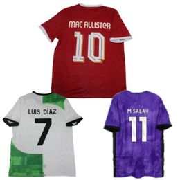 2023/24 SZOBOSZLAI Camiseta de fútbol 2024 LUIS DIAZ MAC ALLISTER Camisa para hombre ENDO VIRGIL GAKPO ELLIOTT DIOGO J. CARVALHO Uniforme de fútbol Kit para niños