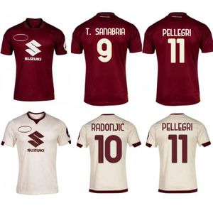 2023/24 Torino Voetbalshirts 2024 BUONGIORNO ZIMA KARAMOH ILIC T. SANABRIA Shirts Heren RADONJIC PELLEGRI RODRIGUEZ SINGO Voetbaluniformen