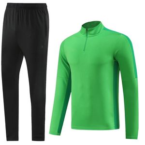 2023 24 Kit de survêtement à manches longues veste de pied d'entraînement de football maillot de football hommes portent des vestes à demi-zip tir fan club livraison gratuite