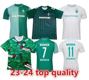 2023/24 Werder Brême MAILLOT DE FOOTBALL SPÉCIAL Marvin Ducksch Leonardo Bittencourt NOIR VERT 2023/24 FRIEDL PIEPER CHEMISES DE FOOTBALL TOP THAILANDE QUALITÉ hommes