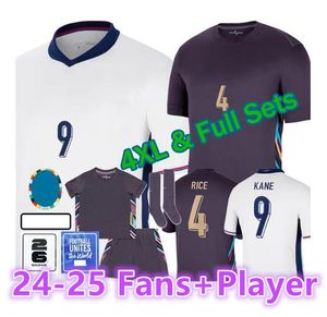 24 25 Engeland Voetbalshirt BELLINGHAM RASHFORD KANE 2024 Euro Cup 25 Voetbalshirt Nationaal Team Thuis Wit Uit Paars Heren Kindertenue Dames SAKA RICE FODEN S-4XL88