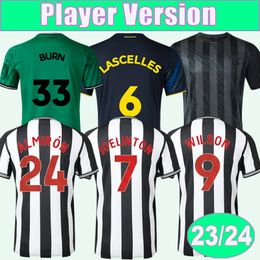 2023 24 Wilson Player Version Mens Soccer Jerseys Ritchie Targett Almiron Bruno G. Joelinton Lascelles Home Away 3ème Formation Wear Football Shirts Uniforme