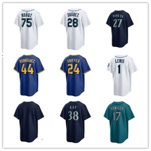 2023 24Custom Seattle Men Men Women Youth Mariners 36 Logan Gilbert 7 Marco Gonzales 56 Penn Murfee 0 Sam Haggerty 21 Hummel 10 Kelenic 68 George Kirby Baseball