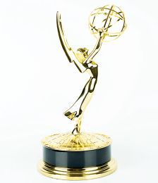 2023 28cm Real 1: 1 Aleación de zinc Emmy Trophy Factory Ventas directamente Emmy Trophy Academy Premio de metal
