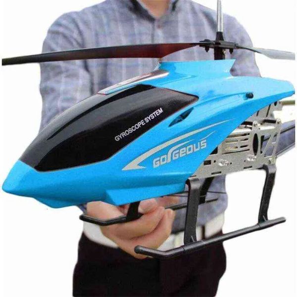 2023 3,5 CH helicóptero grande 80cm Control remoto profesional anticaída modelo de Dron grande aleación avión Rc avión juguetes eléctricos para niño