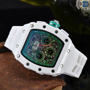 2023 6 broches automatique date montre édition limitée hommes montres haut de gamme luxe complet montre à quartz bracelet en silicone kis