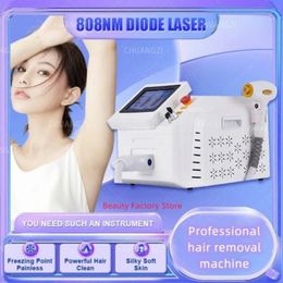 2023 808nm diode laser hair remover machine professionele schoonheid 755 808 1064nm hele lichaam permanente Pijnloos haar verwijderen machine