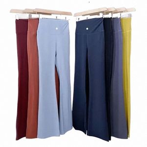 2023 Pantalones activos Primavera Mujeres Lulus Lemons Alinee las polainas para mujer Pantalones cortos Tanque Biker Bra Top Lululemens Yoga Outfit Longitud de la rodilla para mujer l0rA #