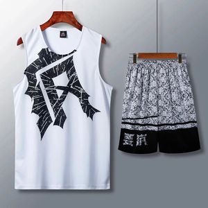 Vêtements de Sport pour adultes, ensemble de maillot d'entraînement de basket-ball pour hommes, survêtements d'université vierges, uniformes de Sport respirants, 2023, 240306