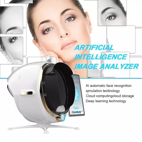 Évaluation dermatologique avancée 2023 : Scanner d'évaluation de la peau 3D haute définition avec système d'analyse faciale Digital Magic Mirror, y compris tablette
