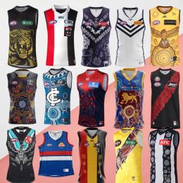 2023 AFL Richmond West Coast Geelong Cats Australie Rugby Soccer Jerseys Essendon Bombers Melbourne Adelaide St Kilda Saints 22 23 GUERNESEY