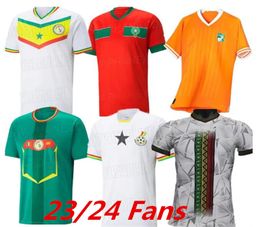 2023 Coupe d'Afrique Mali Maroc maillots de football Sénégal MANE Hakimi Ghana KOULIBALY maillot Serbie MAHREZ Ziyech national KOUYATE uniformes de football Egypte d'Ivoire 999