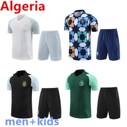 2023 Algerije trainingspak voetbalshirts 22 23 24 Algerie SHORTS MOUWEN trainingspak voetbal trainingspakken survetement foot chandal futbol sportkleding