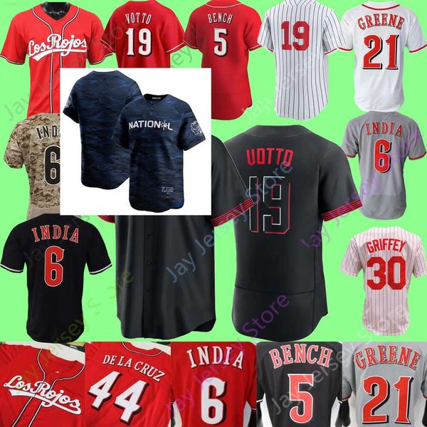 2023 All-Star City Hommes Femmes Jeunes 15 Nick Senzel 9 Matt McLain 17 Stuart Fairchild 2 Jose Barrero Baseball Jersey hongren