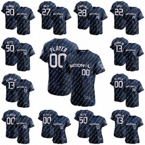 2023 All-Star Game Jersey Will Smith Elias Diaz Ozzie Albies Austin Riley Dansby Swanson Pete Alonso Lourdes Gurriel Jr Nick Castellanos Juan Soto Jorge Soler