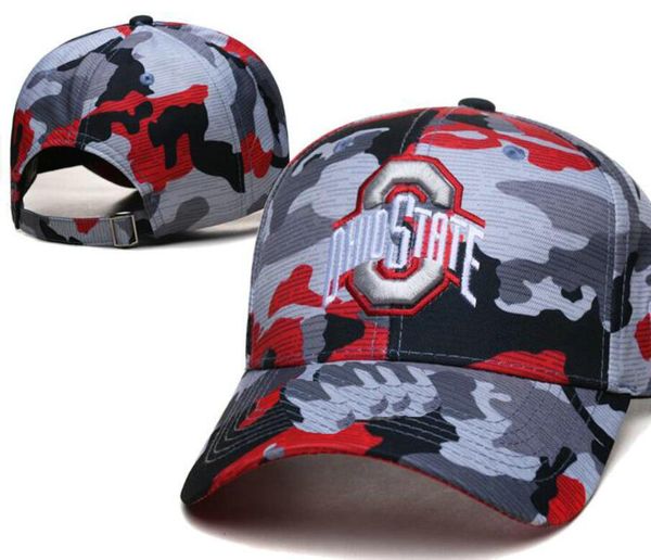 2023 All Team Fan's USA College Alabama Crimson Ohio State Baseball Chapeau réglable sur terrain Mix Taille de commande Fermée Flat Bill Base Ball Snapback Caps Bone Chapeau