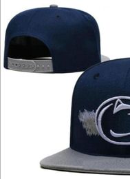 2023 Tous les fans de l'équipe USA College Baseball réglable Penn State Nittany Hat sur le terrain Mix Taille de commande Fermée Flat Bill Base Ball Snapback Caps Bone Chapeau A0