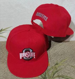 2023 Tous les fans de l'équipe USA College Baseball réglable Buckeyes Chapeau sur le mélange de terrain Taille de commande fermée Flat Bill Base Ball Snapback Caps Bone Chapeau A3