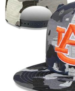 2023 Tous les fans de l'équipe USA College Baseball Chapeau Auburn réglable sur le terrain Mix Taille de commande Fermée Flat Bill Base Ball Snapback Caps Bone Chapeau A0