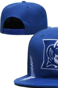 2023 All Team Fan's USA College Bleu clair Couleur Baseball Chapeau ajustable Blue Devils sur le terrain Mix Taille de la commande Fermé Flat Bill Base Ball Snapback Caps Bone Chapeau