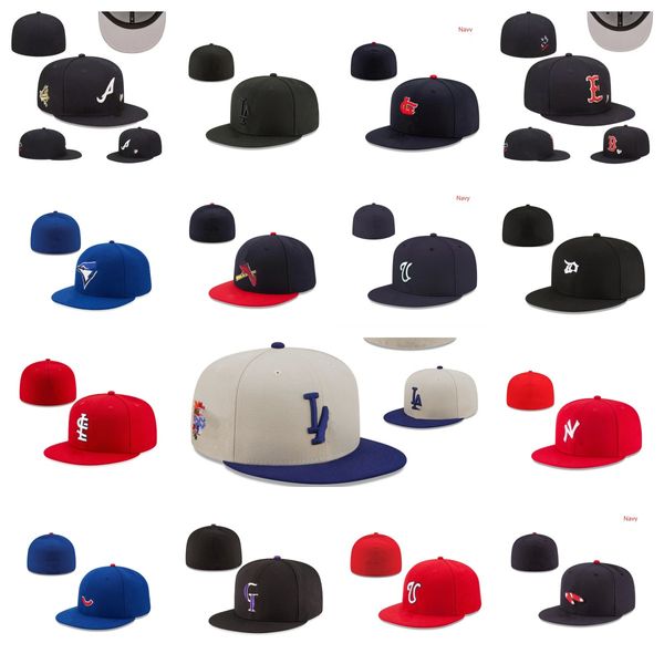 2023 Todo el logotipo del equipo Sombreros ajustados Snapbacks bola Diseñador Fit Gorra de béisbol Bordado Gorras ajustables Deportes al aire libre Hip Hop Cerrado Pescador Gorros gorra orden de mezcla