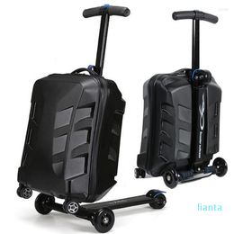 2023 Aluminium Skateboard Trolley Koffer Luggage pour les étudiants en voyage Oxford